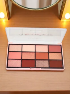 Oczy^Royalfashion ANYLADY Paletka 12 cieni do powiek z brokatem i matem Champange Ruby Glamour