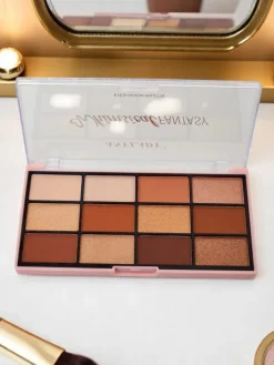 Oczy^Royalfashion ANYLADY Paletka 12 cieni do powiek z brokatem i matem Golden Chocolate Fudge