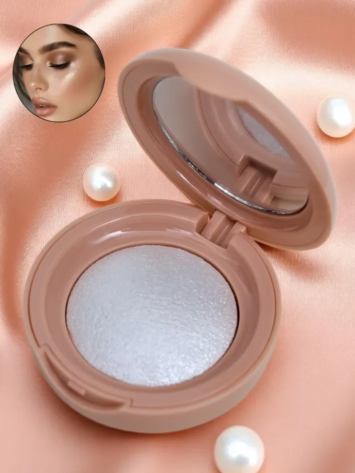 Twarz^Royalfashion Anylady Prasowany rozświetlacz do twarzy Silver