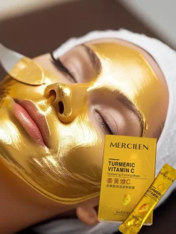 Twarz^Royalfashion Aurelia Vita Hydrating Maska z Kurkuma i Witaminą C Mercilen 25ml