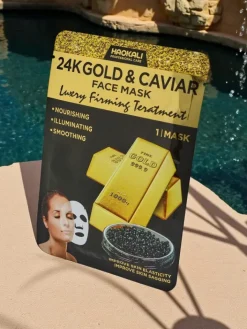 Twarz^Royalfashion Aurora Aurelia Złota Maska do Twarzy z Kawiorem 24K – Luksusowe Ujędrnienie 25ml