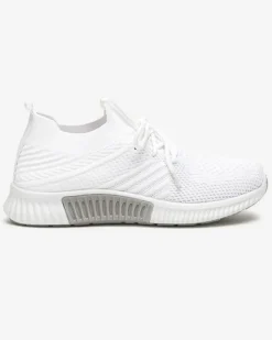 Bieganie, Ćwiczenia I Trening^Royalfashion Białe damskie buty sportowe Merisal - Obuwie biały