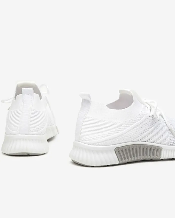 Bieganie, Ćwiczenia I Trening^Royalfashion Białe damskie buty sportowe Merisal - Obuwie biały