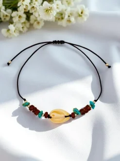 Biżuteria^Royalfashion Bransoletka damska z muszelką Oceania Time