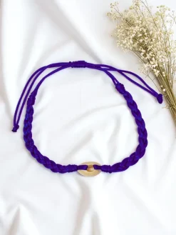 Biżuteria^Royalfashion Bransoletka damska z muszelką Coral Breeze Granatowy