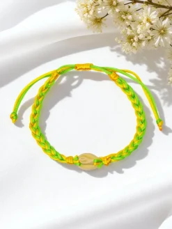 Biżuteria^Royalfashion Bransoletka damska z muszelką Coral Breeze żółty