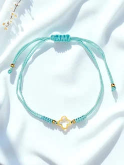 Biżuteria^Royalfashion Bransoletka damska z ozdobą Golden Tide niebieski