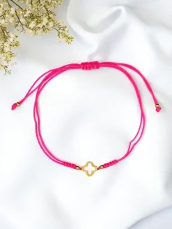 Biżuteria^Royalfashion Bransoletka damska z ozdobą Golden Tide różowy