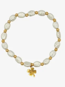 Biżuteria^Royalfashion Bransoletka damska z perełkami Pearl Grace biały