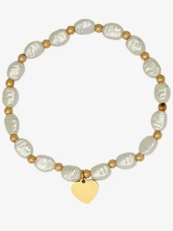 Biżuteria^Royalfashion Bransoletka damska z perełkami Pearl Grace biały