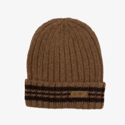Czapki^Royalfashion Brązowa męska czapka z domieszką wełny - Akcesoria brązowy