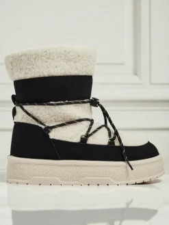 Śniegowce|Botki Na Platformie^Royalfashion Buty a'la śniegowce damskie Quill Haven biały