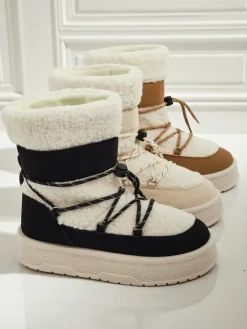 Śniegowce|Botki Na Platformie^Royalfashion Buty a'la śniegowce damskie Quill Haven biały