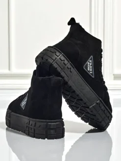 Botki Z Grubym Ociepleniem|Botki Na Platformie^Royalfashion Calzature Fashi Mykonos czarny