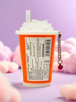 Artykuły Chemiczne|Higiena I Zdrowie^Royalfashion Chusteczki nawilżające w ozdobnym opakowaniu kubeczka z lodem 30szt pomarańczowy