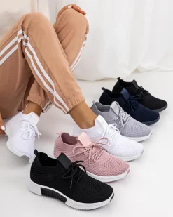 Bieganie, Ćwiczenia I Trening^Royalfashion Ciemnoróżowe damskie buty sportowe Merisal - Obuwie różowy