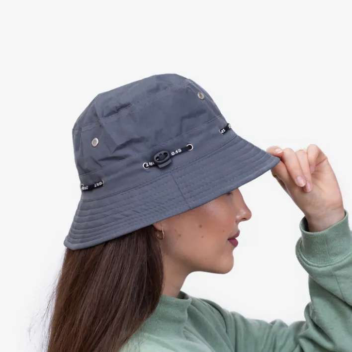 Czapki I Kapelusze^Royalfashion Ciemnoszara damska czapka typu bucket hat - Akcesoria Ciemnoszary
