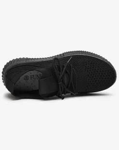 Bieganie, Ćwiczenia I Trening^Royalfashion Czarne damskie buty sportowe Merisal - Obuwie czarny