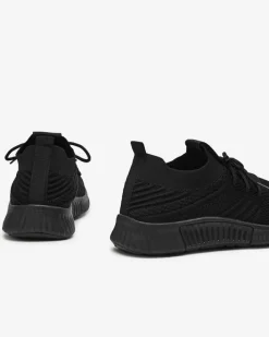 Bieganie, Ćwiczenia I Trening^Royalfashion Czarne damskie buty sportowe Merisal - Obuwie czarny