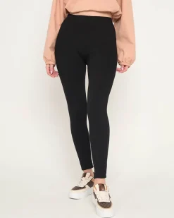 Legginsy / Tregginsy|Plus Size^Royalfashion Czarne damskie legginsy - Odzież czarny