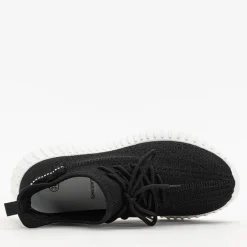 Bieganie, Ćwiczenia I Trening^Royalfashion Czarno-białe damskie buty sportowe Fransi - Obuwie Wielokolorowe