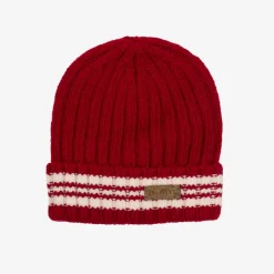 Czapki^Royalfashion Czerwona męska czapka z domieszką wełny - Akcesoria czerwony