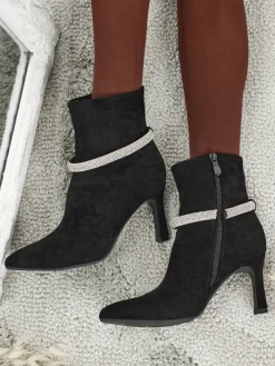 Botki Z Delikatnym Ociepleniem|Botki Na Szpilce^Royalfashion Damskie botki na szpilce Sorelia