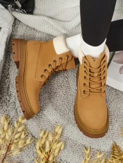 Trapery|Botki Bez Ocieplenia^Royalfashion Damskie botki trapery Avienne Camel