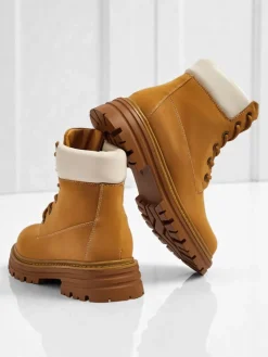 Trapery|Botki Bez Ocieplenia^Royalfashion Damskie botki trapery Avienne Camel