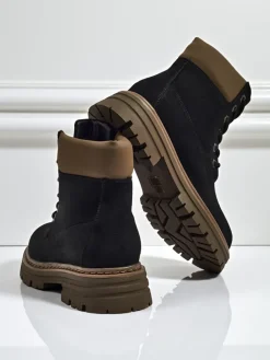 Trapery|Botki Bez Ocieplenia^Royalfashion Damskie botki trapery Avienne czarny