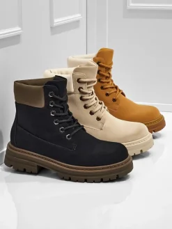 Trapery|Botki Bez Ocieplenia^Royalfashion Damskie botki trapery Avienne czarny