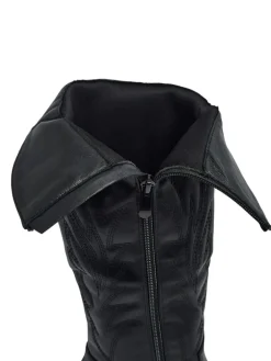 Kozaki Bez Ocieplenia|Kozaki Do Kolana^Royalfashion Damskie kozaki typu kowbojki Marivelle czarny