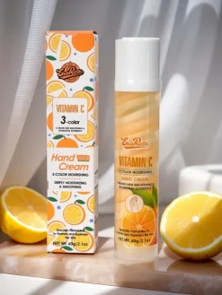 Dłonie^Royalfashion EraRose Aurelia - krem do rąk z witaminą C, 3-kolorowa pielęgnacja, 60g