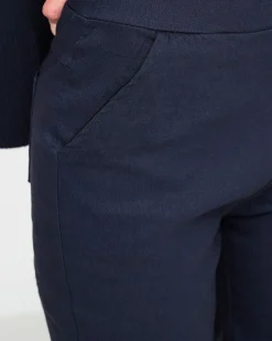 Legginsy / Tregginsy|Plus Size^Royalfashion Granatowe damskie ocieplane spodnie typu tregginsy PLUS SIZE - Odzież Granatowy