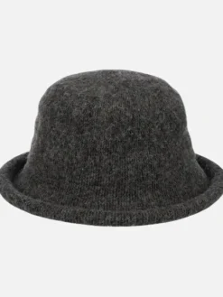 Czapki I Kapelusze^Royalfashion Kapelusz damski melonik z ozdobą Stella Jane Ciemnoszary