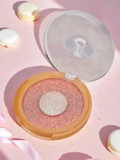 Twarz^Royalfashion Kevin&Coco Donut Prasowany rozświetlacz do twarzy Red Donut czerwony