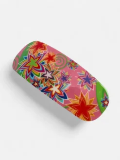 Akcesoria Do Włosów^Royalfashion Kolorowa Spinka do włosów dziecięca z kwiatuszkami Wielokolorowe