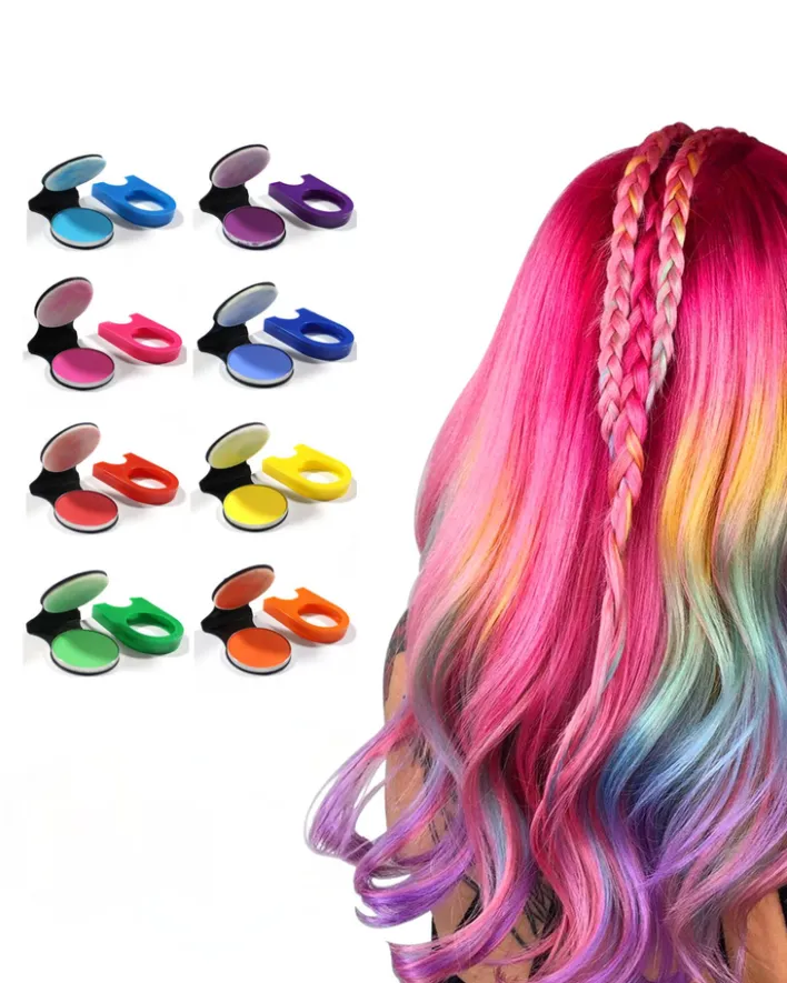 Włosy^Royalfashion Kreda do kolorowania włosów Blue niebieski