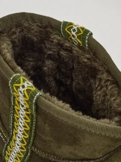 Śniegowce|Botki Na Platformie^Royalfashion Krótkie buty a'la śniegowce damskie Althea zielony