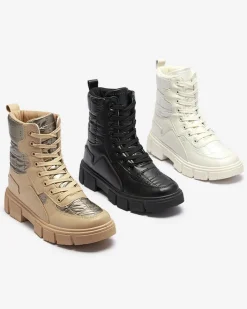 Workery|Botki Bez Ocieplenia^Royalfashion Lorenzo Classic Czarne Buty Damskie czarny