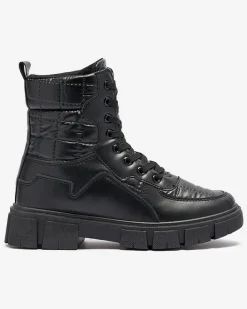 Workery|Botki Bez Ocieplenia^Royalfashion Lorenzo Classic Czarne Buty Damskie czarny