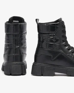 Workery|Botki Bez Ocieplenia^Royalfashion Lorenzo Classic Czarne Buty Damskie czarny