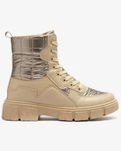 Workery|Botki Bez Ocieplenia^Royalfashion Mirae Stiletto Elegante Czarne jasny brązowy