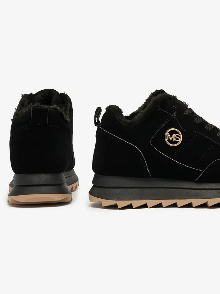 Ocieplane|Sneakersy^Royalfashion Nero Eleganza Ciepłe Sportowe Obuwie Damskie czarny