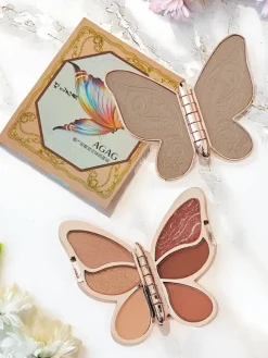 Oczy^Royalfashion Paletka 6 cieni do powiek w kształcie motyla 0112g