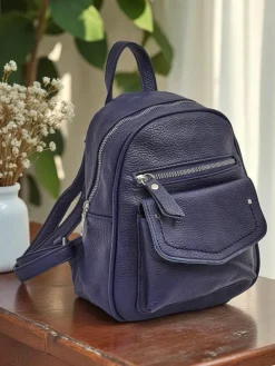 Plecaki^Royalfashion Plecak damski Callista od Królewska Moda, skóra ekologiczna, Granatowy