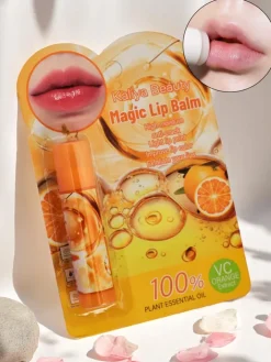 Usta^Royalfashion Pomarańczowy balsam do ust ze 100% naturalny olejkiem- nawilża i regeneruje