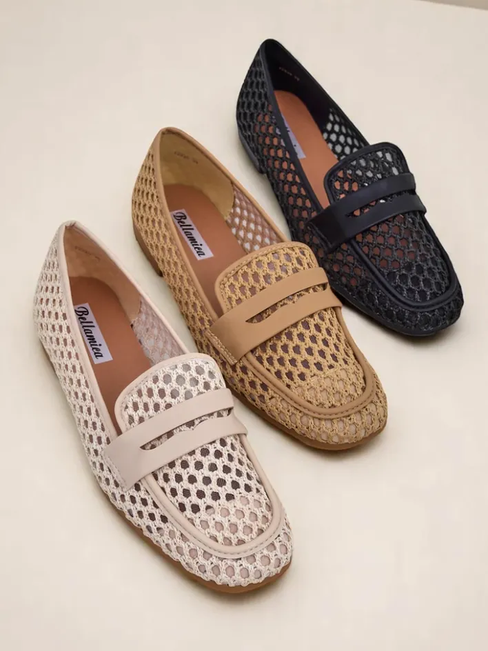 Mokasyny Na Płaskiej Podeszwie^Royalfashion Ażurowe damskie mokasyny Azuros czarny