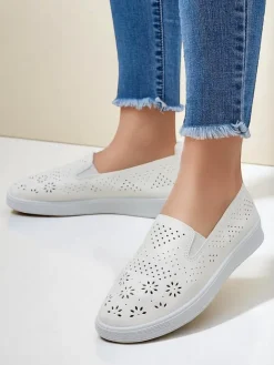 Półbuty^Royalfashion Ażurowe damskie półbuty slip on Mayla
