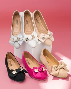 Buty Na Wielkie Wyjście|Baleriny Klasyczne^Royalfashion Baleriny damskie w szpic z kokardką Retripo czarny